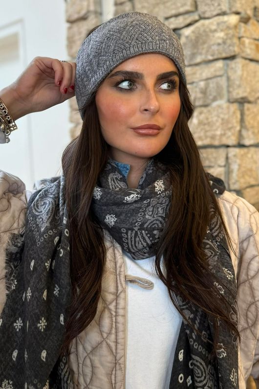 Balmoral Stretch Knit Headband Slate /20=